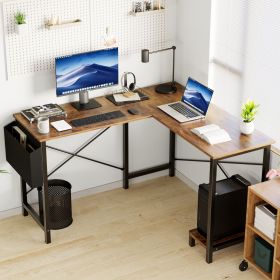 50 inch L Shaped Computer Desk with CPU Stand, Corner Gaming Desk for Home Office
