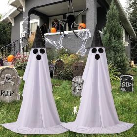 2Packs Halloween Decorations Outdoor,Halloweens Party Decoration Indoor,Spooky Ghost with Remote Control String Lights