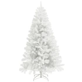 9ft Unlit Artificial White Christmas Tree, Holiday Decor with 2132 Branch Tips, Auto Open and Steel Base (Option: White-1200x330x360 mm)