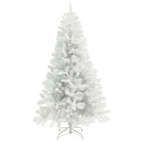 7.5ft Unlit Artificial White Christmas Tree, Holiday Decor with 1346 Branch Tips, Auto Open and Steel Base (Option: White-1100x260x280 mm)